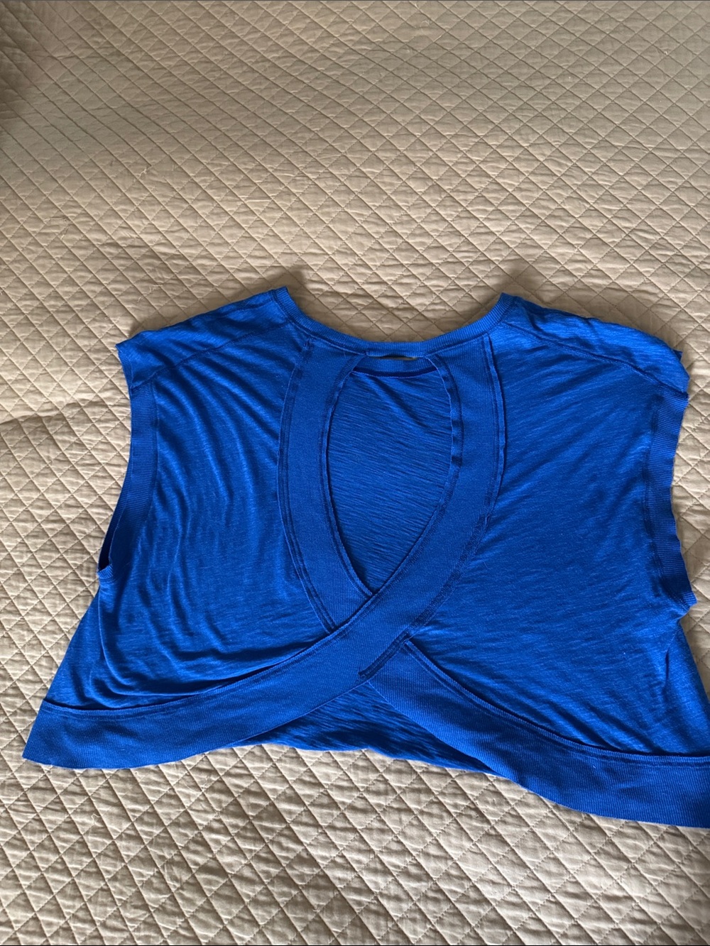 FP Movement by Free People Cropped Tank Top in Royal Blue - Picture 5 of 10